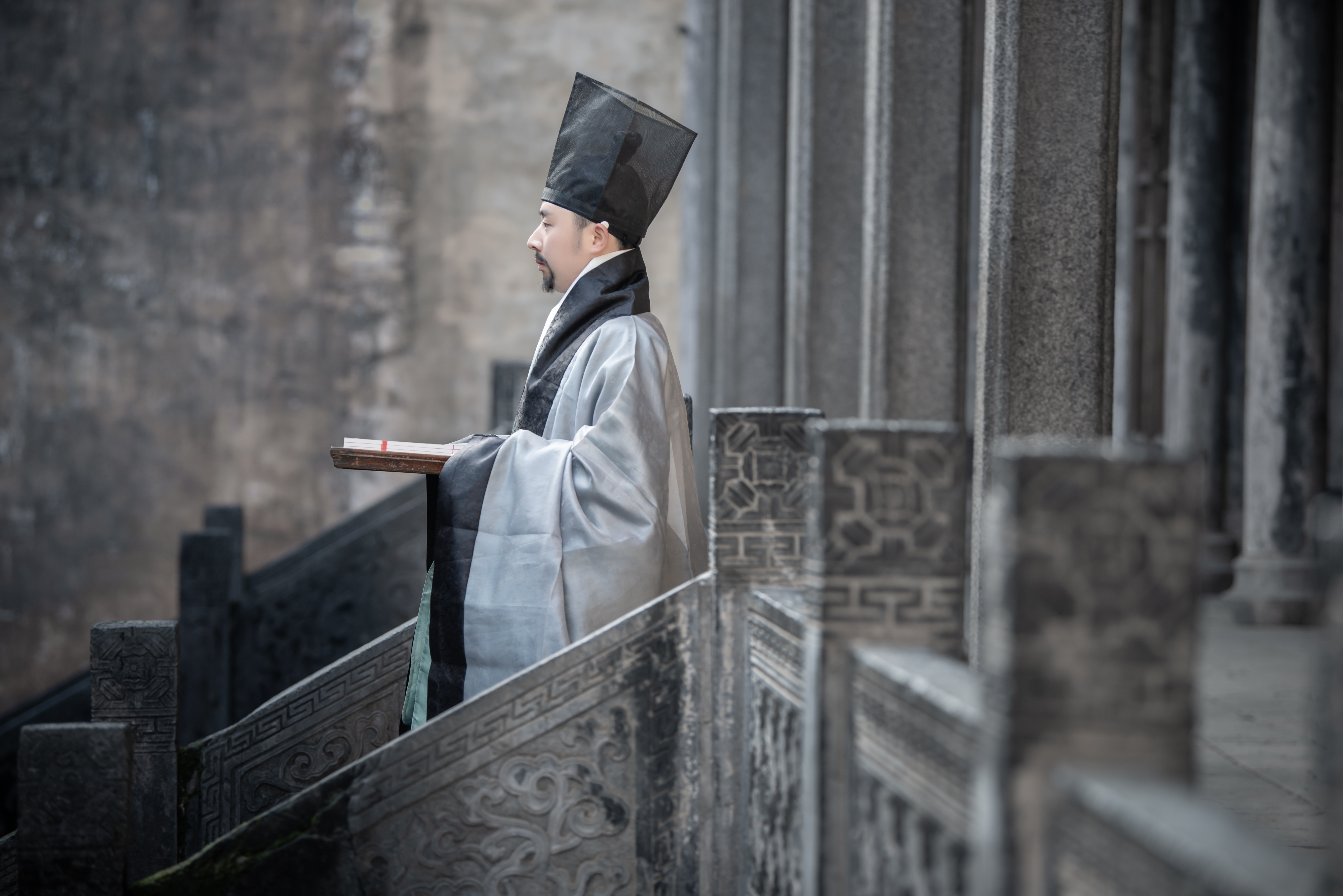 在徽州歙县、休宁县诸明代祠堂，重现明代生活场景。摄影/王轩